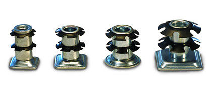 Heavy Duty Metal Threaded Inserts with 2 Clips