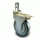 Heavy Duty Single Wheel Industrial Casters with Polymer Construction