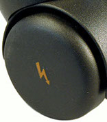 close up of conductive wheel caster type