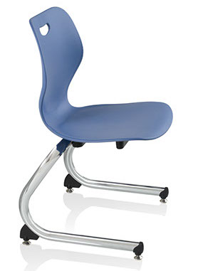 Wave Chair with Cantilever Glides