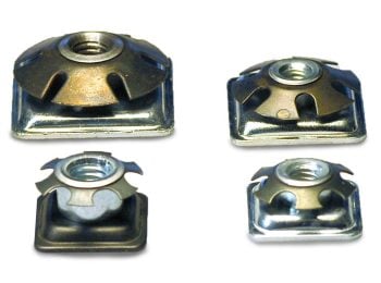 92 Square Metal Threaded Insertsw Round clip Series 104-New